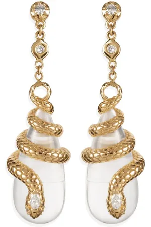 JACQUIE AICHE 14kt yellow Sophia diamond dangle earrings