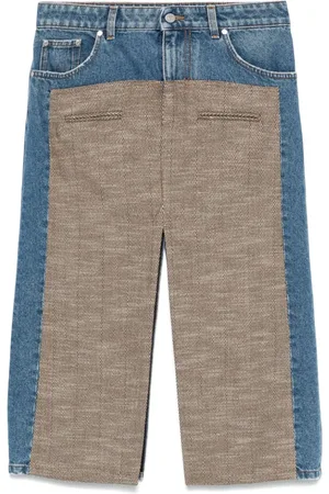 Stella McCartney Tweed denim midi skirt