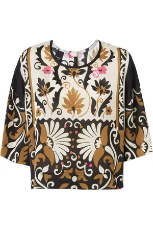 Pinko Floral-print short sleeve blouse