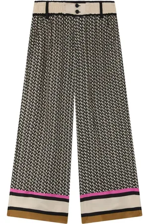 Pinko Twill high-waisted trousers