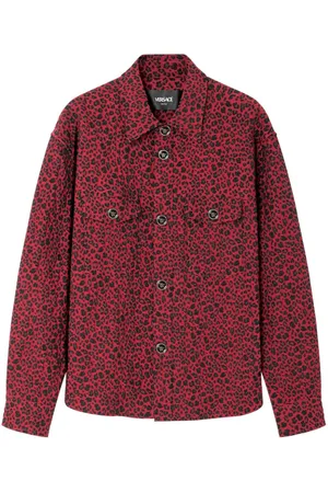 VERSACE Leopard-jacquard jacket