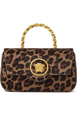 VERSACE La Medusa leopard-print mini bag