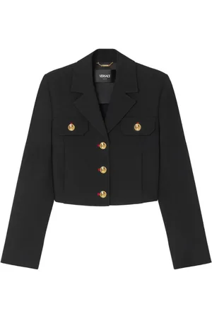 VERSACE Uniform cropped jacket