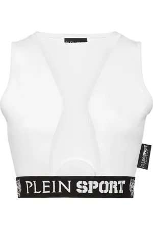 Philipp Plein Cut-out panelled cropped top