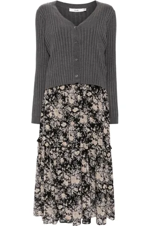B+AB Ribbed cardigan set