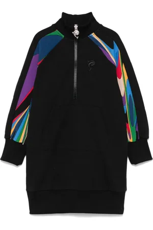 PUCCI Junior Logo-embroidered dress