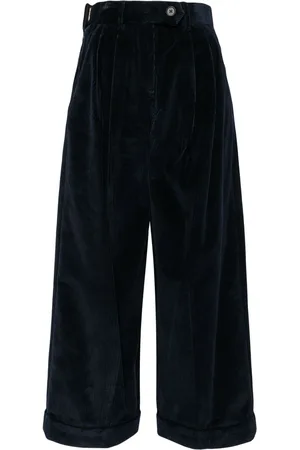 Kolor Corduroy pleat-detail trousers