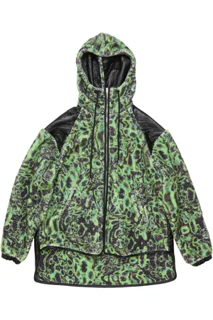 Acne Studios Printed fleece hooded jacket