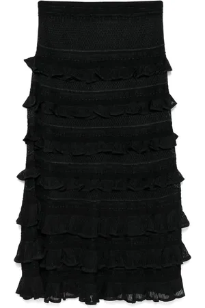 ZIMMERMANN Frilled midi skirt