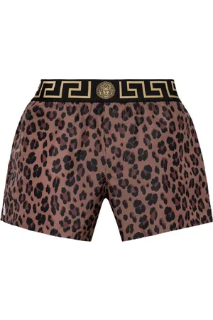 VERSACE Greca detailing swim shorts