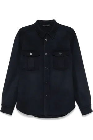 BRIONI Felted shirt jacket