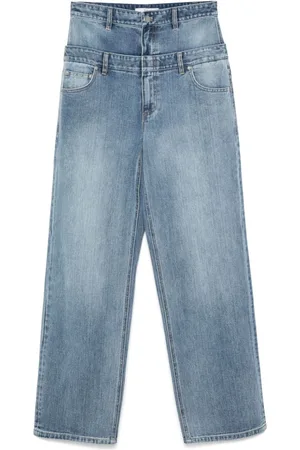 tibi Double waist washed jeans