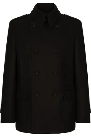 Dolce & Gabbana Double-breasted wool-cashmere peacoat