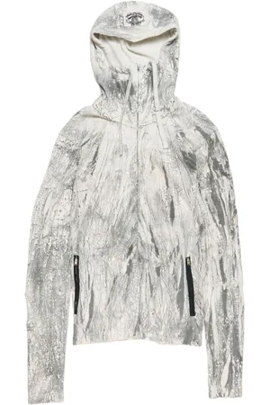 Acne Studios Garment-dyed zip-up hoodie