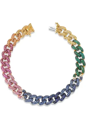 Shay 18kt medium Rainbow diamond bracelet
