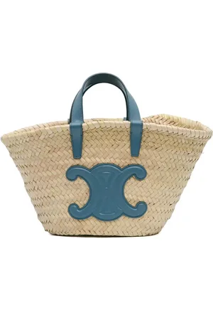 Céline 2022 Teen Palm Leaves Triomphe Classic Panier Tote satchel
