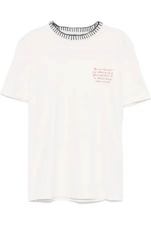 Golden Goose Text-embroidered T-shirt