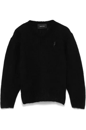 Simone Rocha Cropped V-neck sweater