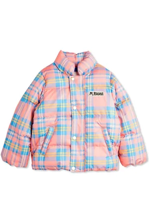Mini Rodini Check-print puffer jacket