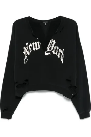 R13 New York cropped sweatshirt
