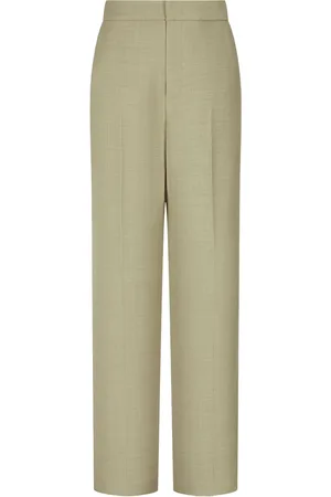 Studio Tomboy Pintuck-detail wide-leg trousers