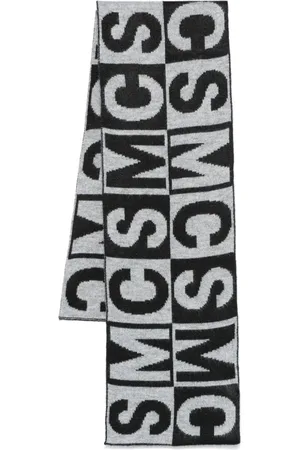 Stella McCartney Intarsia-knit logo scarf