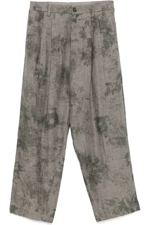 ZIGGY CHEN Herringbone-pattern trousers
