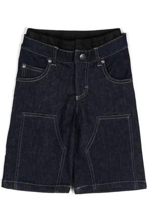 Aigner Double-waistband denim shorts