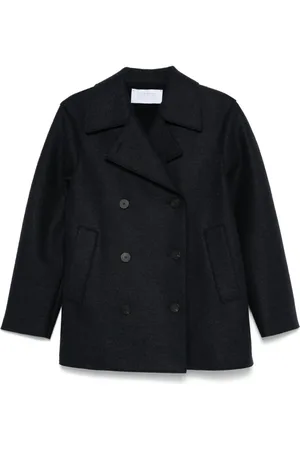 Harris Wharf London Double-breasted buttoned wool coat