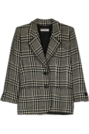 Saint Laurent 1980s houndstooth blazer