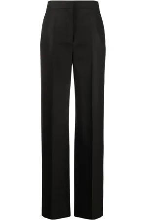 The Row Pressed-crease high-waisted trousers