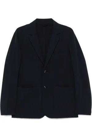 Emporio Armani Seersucker single-breasted blazer