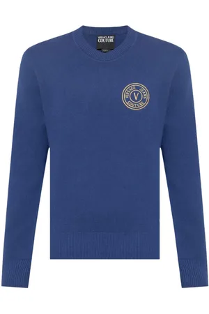 VERSACE Logo-appliqué jumper