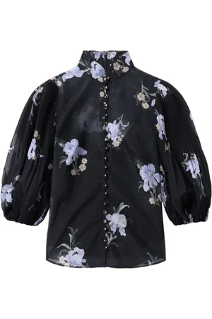 ZIMMERMANN Pleated button blouse