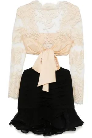 ZIMMERMANN Illustration Flounce mini dress