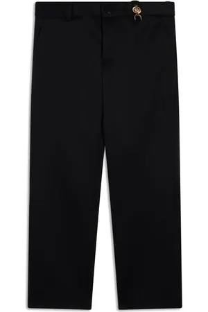 VERSACE Medusa plaque detail trousers