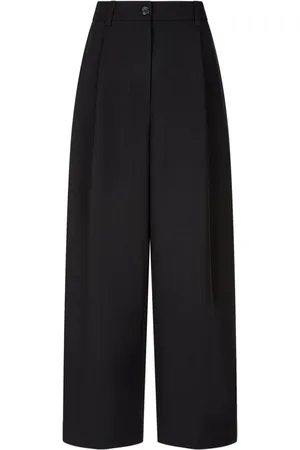 Studio Tomboy Pintuck-detail wide-leg trousers