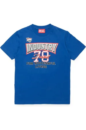 Diesel Slogan-print cotton T-shirt