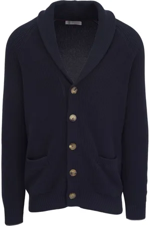 Brunello Cucinelli Shawl-collar cotton cardigan