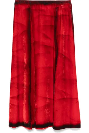 TELA Flame midi skirt
