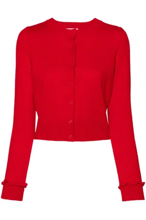 Sandro Ruffle-detail button-up cardigan