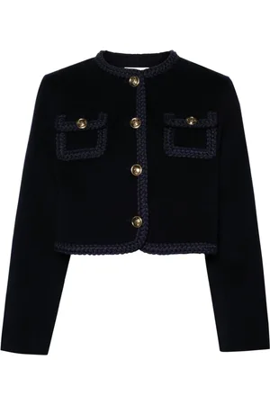 Sandro Cropped felted jacket