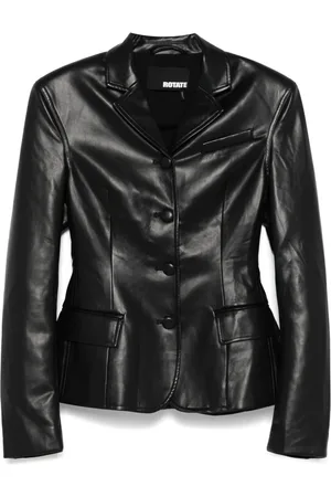 ROTATE Faux-leather blazer