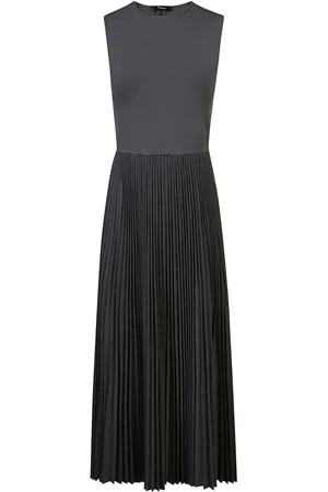 THEORY Pleated-skirt midi dress
