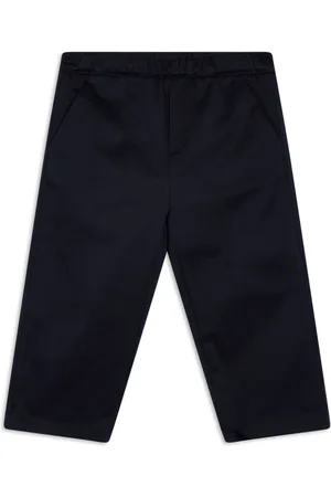 VERSACE Logo-embroidered trousers