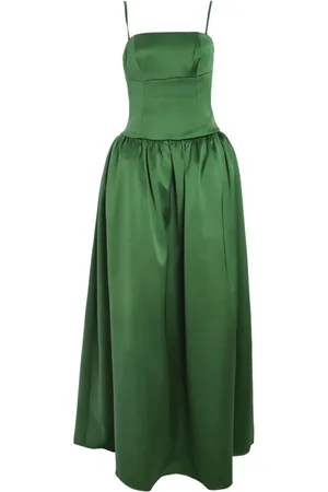 Self-Portrait Satin bandeau dress
