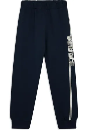 VERSACE Logo-print trousers