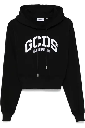 GCDS Logo-embroidered hoodie
