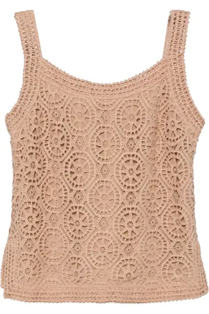 Elie saab Macramé tank top