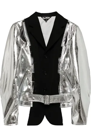 Comme des Garçons Single-breasted metallic bomber jacket